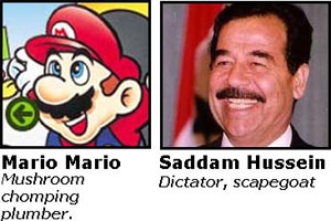 Mario / Saddam Hussein