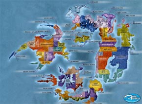 Carte des régions